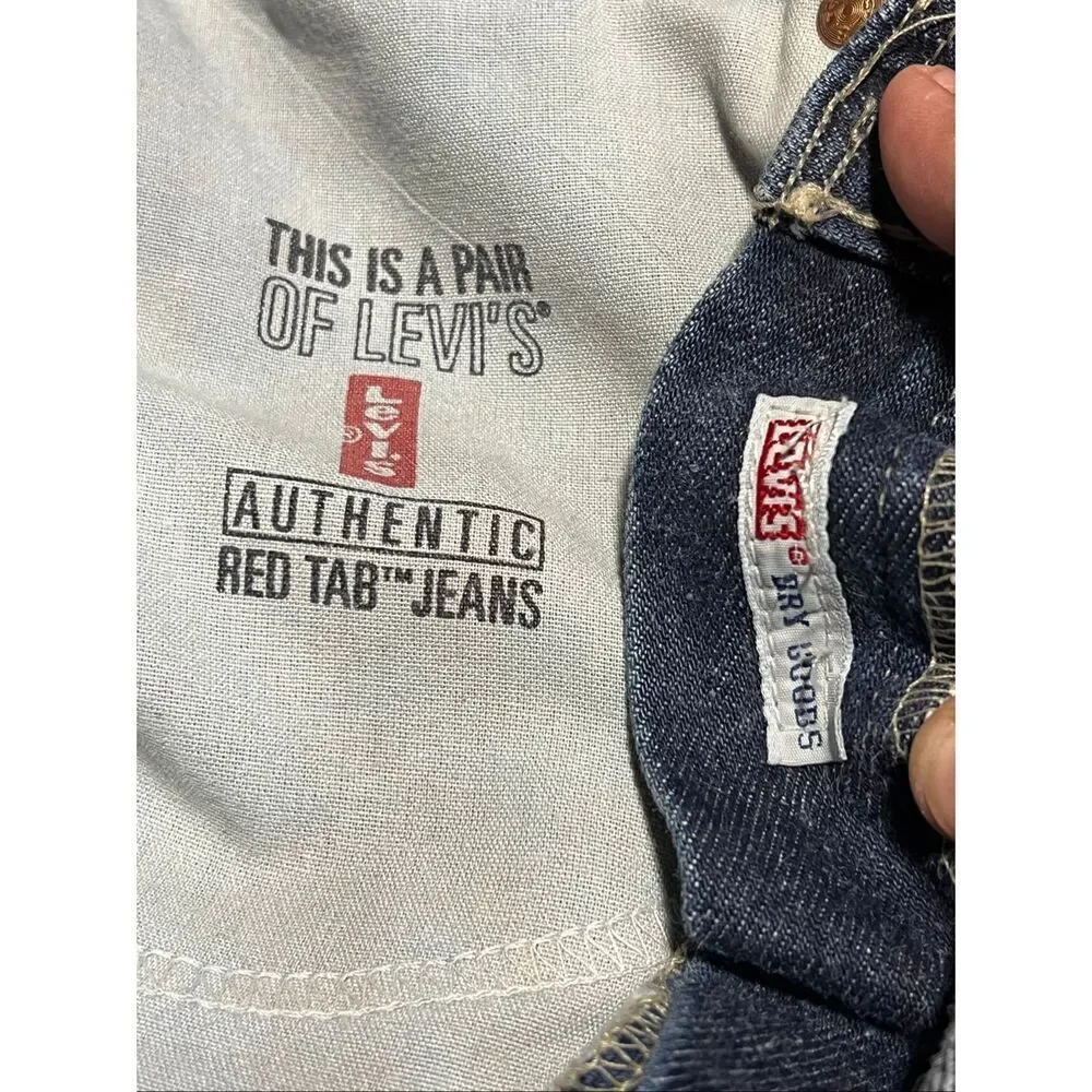 Vintage 90s Levi’s Dry Goods 595 Relaxed Straight Baggy Jeans